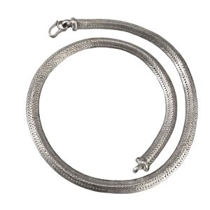 Collana uomo snake Indiano triangolare in argento – 045ST