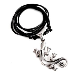 Collana Uomo Argento con Geco – 004X