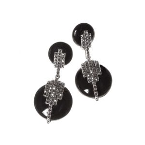 Orecchini argento donna con onice